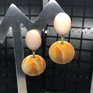 J.crew marbled look statement earrings.